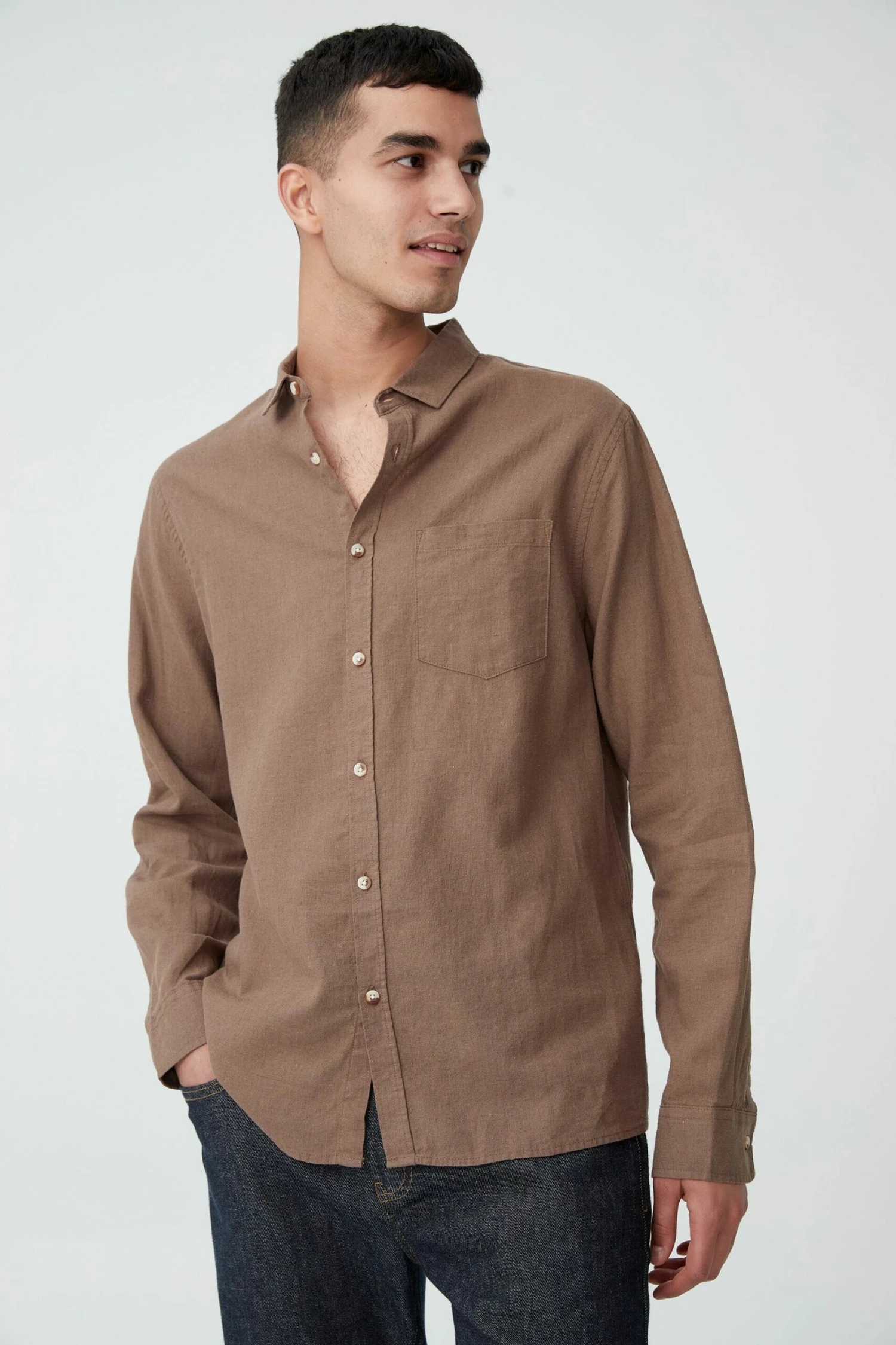 Ashby Long Sleeve Shirt WHITE 6 Ashby Long Sleeve Shirt WHITE - Image 6