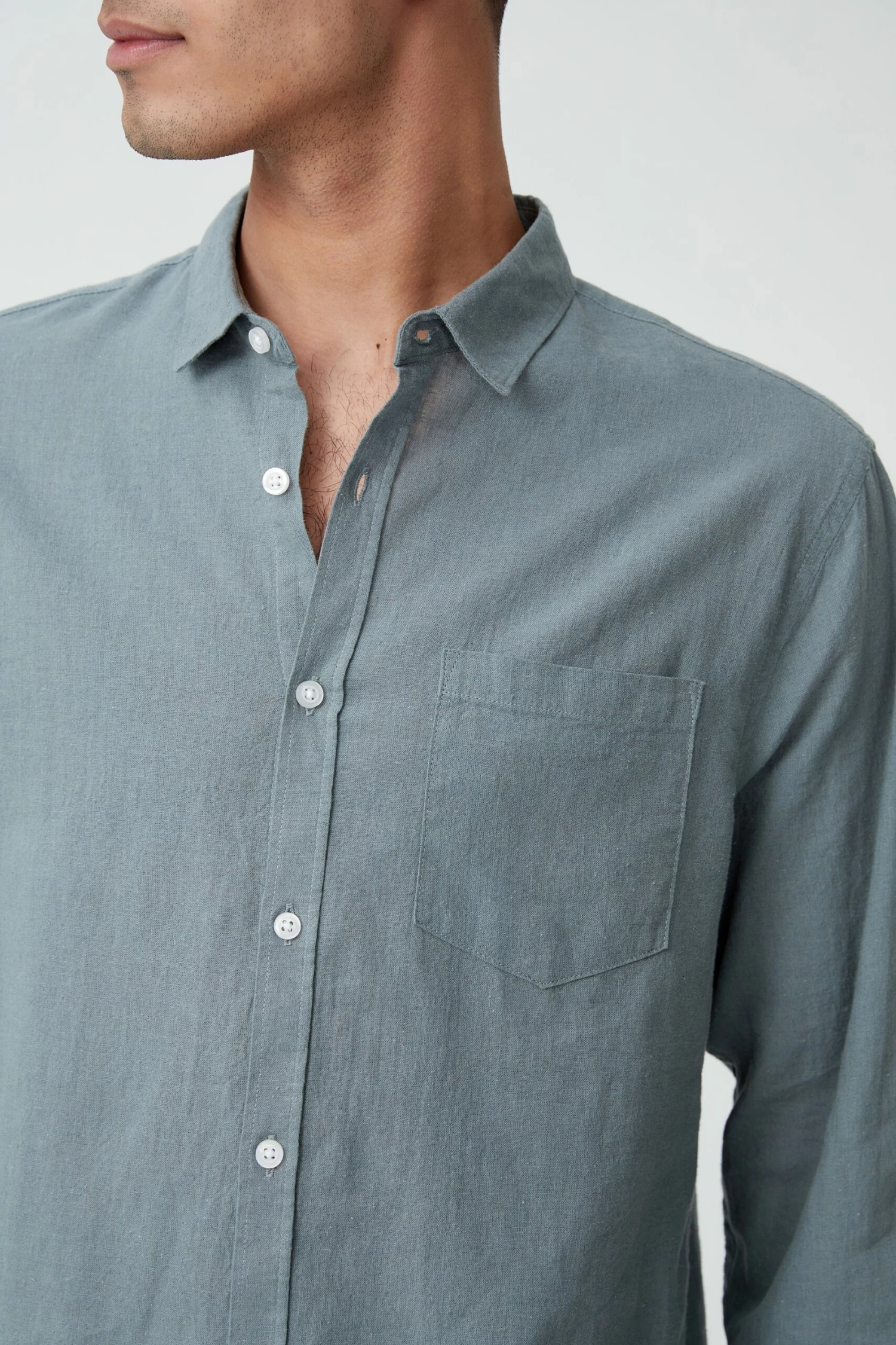 Ashby Long Sleeve Shirt WHITE 13 Ashby Long Sleeve Shirt WHITE - Image 13