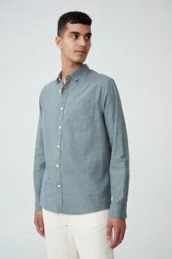 Ashby Long Sleeve Shirt WHITE 26 Ashby Long Sleeve Shirt WHITE -Mens Clothing Store 3611470 10 2 1