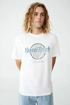 Hard Rock Cafe T-Shirt LCN HRC VINTAGE WHITE/HARD ROCK CAFE - MIAMI -Mens Clothing Store 3611494 01 2 1