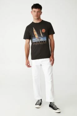 Tbar Art T-Shirt WASHED BLACK/TROPICAL STATE -Mens Clothing Store 3611521 02 1