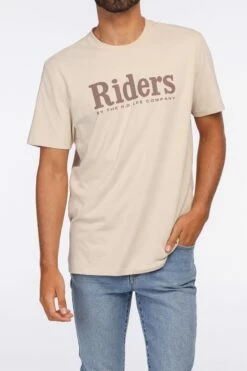 Riders By Lee Mens Trademark Tee BONE -Mens Clothing Store 3611557 03 2 1