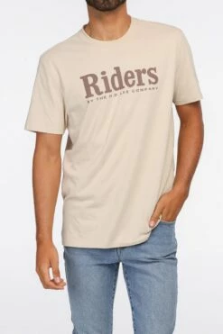 Riders By Lee Mens Trademark Tee BONE