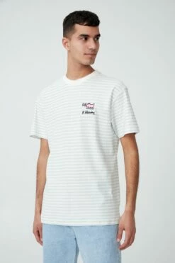 Keith Haring T-Shirt LCN KEI WHITE/THREE EYED PERSON -Mens Clothing Store 3611574 08 2 1