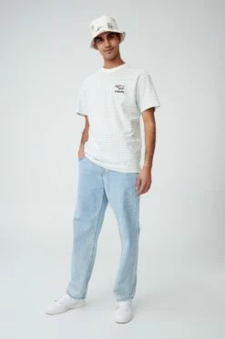 Keith Haring T-Shirt LCN KEI WHITE/THREE EYED PERSON -Mens Clothing Store 3611574 08 4