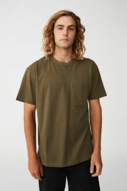 Loose Fit T-Shirt MILITARY -Mens Clothing Store 3611575 04 2