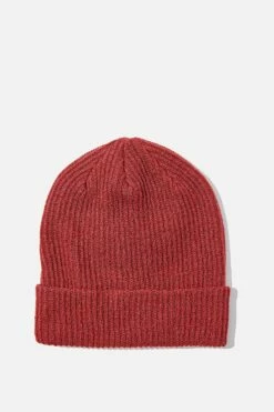 Ribbed Beanie KHAKI