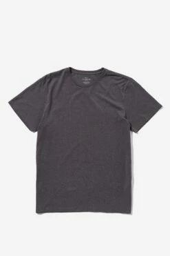 Organic Crew T-Shirt CHARCOAL MARLE -Mens Clothing Store 3611601 01 1