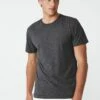 Organic Crew T-Shirt CHARCOAL MARLE