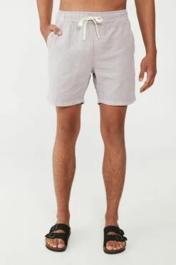 Easy Short DUSTY LAVENDER SEERSUCKER -Mens Clothing Store 3611609 01 2