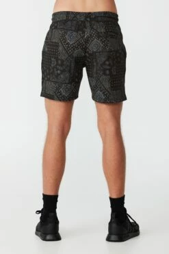 Active Fleece Short IVORY BANDANA -Mens Clothing Store 3611611 07 3