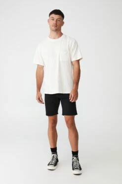 Straight Short WASHED BLACK -Mens Clothing Store 3611646 01 1