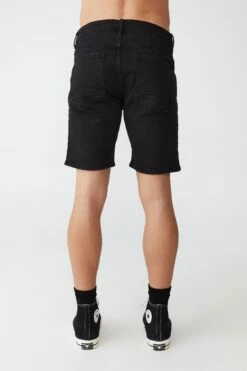 Straight Short WASHED BLACK -Mens Clothing Store 3611646 01 3