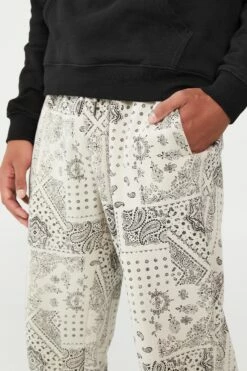 Active Loose Fit Track Pant WASHED BLACK BANDANA -Mens Clothing Store 3611690 02 4