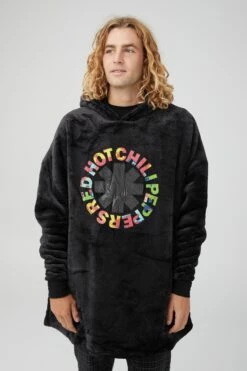 Oversized Lounge Hoodie LCN LIV WASHED BLACK/NIRVANA SMILEY -Mens Clothing Store 3611702 04 2 1