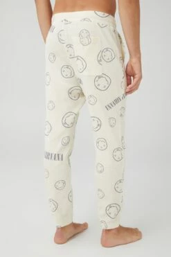 Collab Lounge Pant LCN LIV MOSS STONE/NIRVANA SMILEY -Mens Clothing Store 3611798 01 3