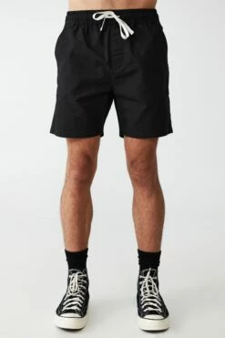 Easy Short BLACK TEXTURE -Mens Clothing Store 361894 31 1