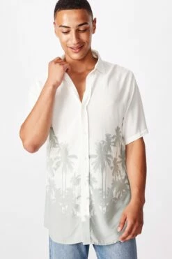 Short Sleeve Resort Shirt INDO FLORAL -Mens Clothing Store 362715 70 4