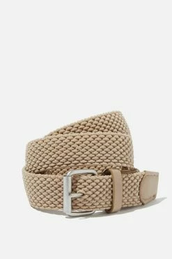 Hampton Plait Belt BLACK/MATTE BLACK -Mens Clothing Store 362910 08 2