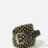 Hampton Plait Belt BLACK/MATTE BLACK
