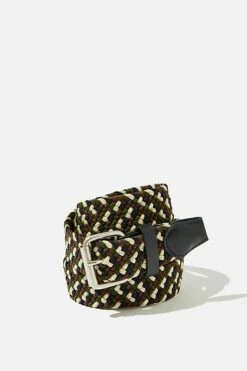 Hampton Plait Belt BLACK/MATTE BLACK