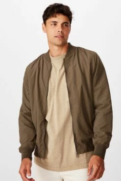 Resort Bomber Jacket TEXTURED KHAKI