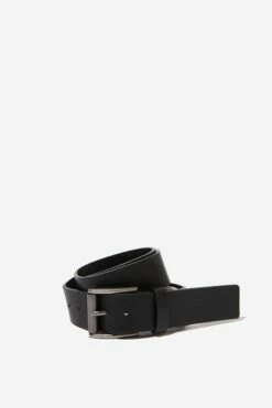 Square Buckle Pu Belt BROWN -Mens Clothing Store 363656 01 2