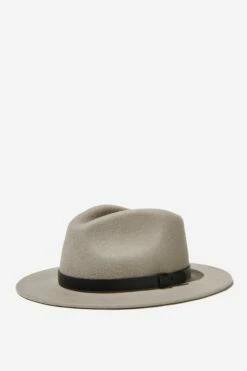 Wide Brim Felt Hat BLACK