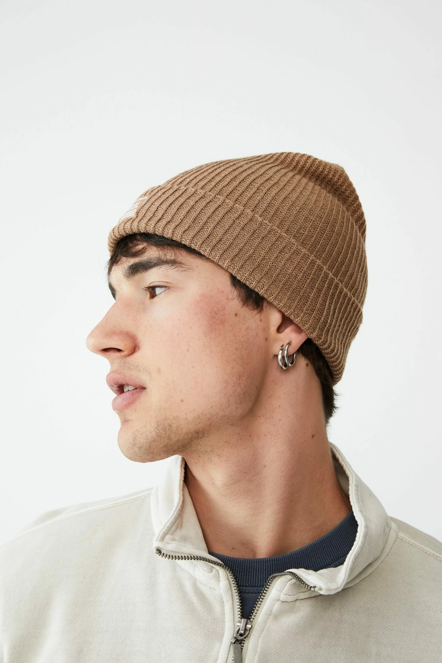 Basic Ribbed Beanie VINTAGE BLUE/SUPPLY SURPLUS 1 Basic Ribbed Beanie VINTAGE BLUE/SUPPLY SURPLUS