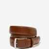 Dress Belt CHOCOLATE/SILVER