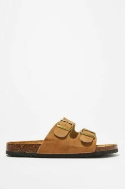 Double Buckle Sandal KHAKI 17 Double Buckle Sandal KHAKI -Mens Clothing Store 363765 02 3