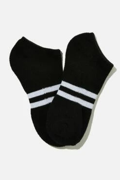 Ankle Socks 2 Pack BLACK