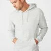 Essential Fleece Pullover LIGHT GREY MARLE
