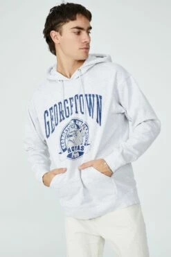 Premium Collab Fleece Pullover LCN GEO ATH MARLE/GEORGETOWN