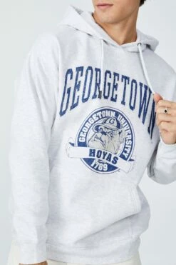 Premium Collab Fleece Pullover LCN GEO ATH MARLE/GEORGETOWN -Mens Clothing Store 363837 56 4