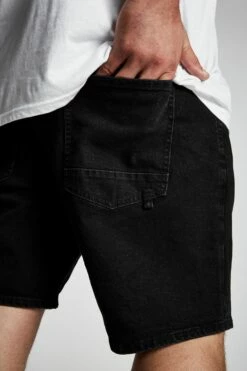 Bg Straight Short PITCH BLACK