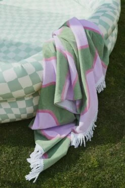 Bondi Rectangle Towel BUBBLEGUM BILLIE GEO -Mens Clothing Store 425113 115 2