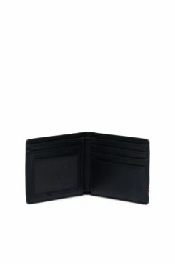 Herschel Hank Leather Rfid Wallet BLACK -Mens Clothing Store 4590140 01 3
