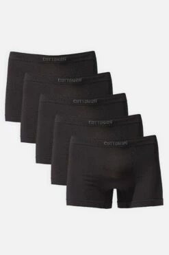 Multipack Mens Seamless Trunk 5pk Black