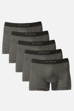 Multipack Mens Seamless Trunk 5pk Black -Mens Clothing Store 900021 02 1
