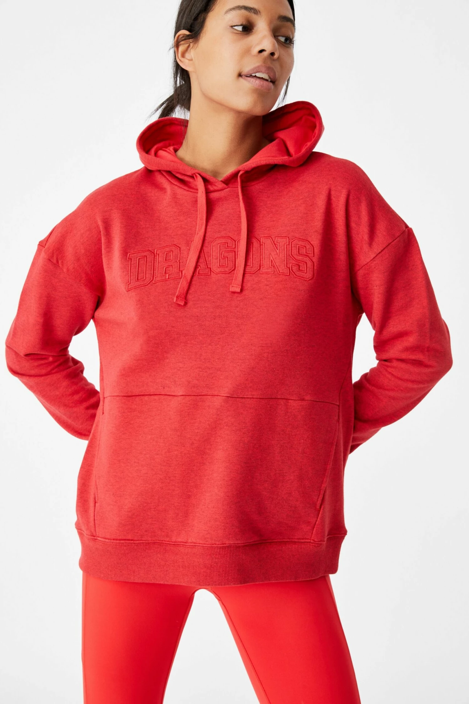 Nrl Womens Embroidered Pocket Hoodie BULLDOGS 7 Nrl Womens Embroidered Pocket Hoodie BULLDOGS - Image 7