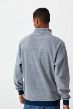 Nrl Mens Textured 1/4 Zip Jumper COWBOYS -Mens Clothing Store 9630247 03 3