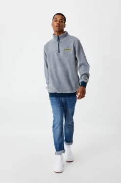 Nrl Mens Textured 1/4 Zip Jumper COWBOYS -Mens Clothing Store 9630247 03 4