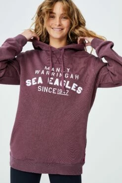 Nrl Womens Embroidered Chenille Hoodie SEA EAGLES -Mens Clothing Store 9630299 11 2