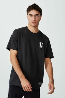 Afl Mens Crackle Badge Tee CARLTON -Mens Clothing Store 9630355 04 2