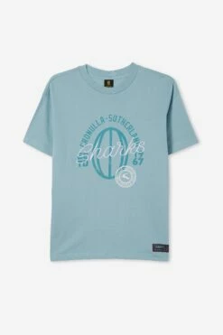 Nrl Womens Embroidered Script Tee SHARKS -Mens Clothing Store 9630388 12 2