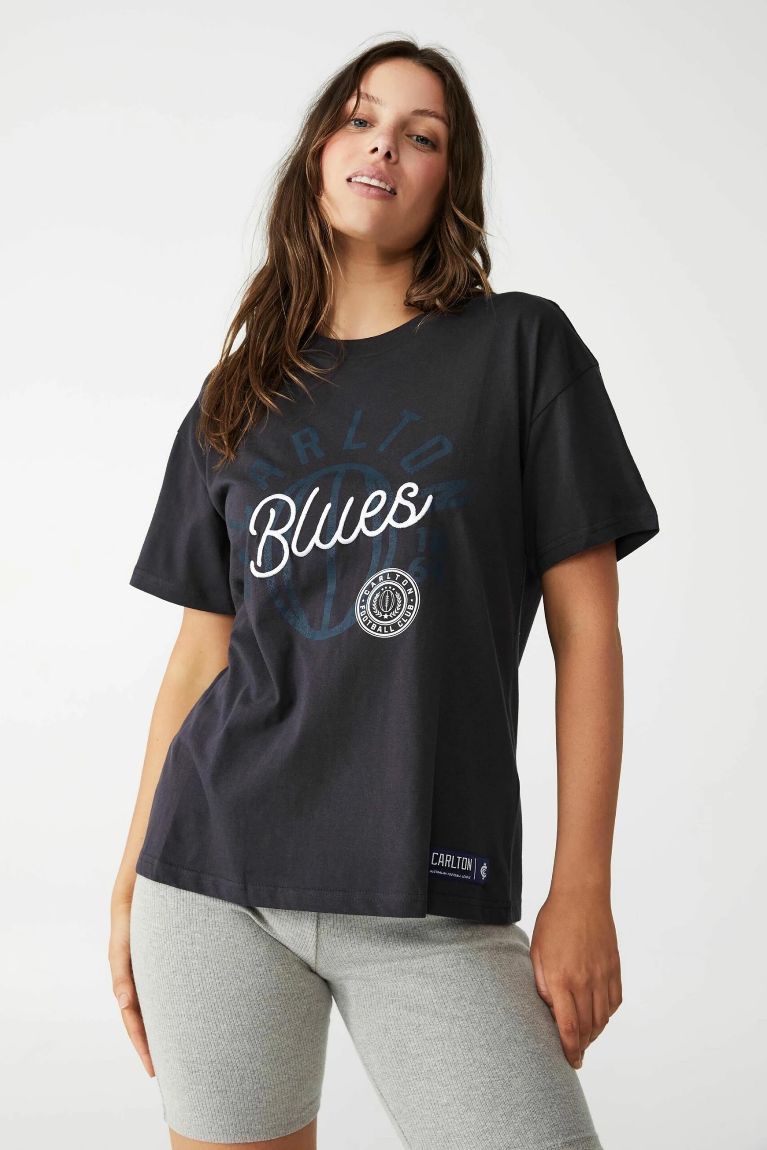 Afl Womens Embroidered Script Tee COLLINGWOOD 15 Afl Womens Embroidered Script Tee COLLINGWOOD - Image 15