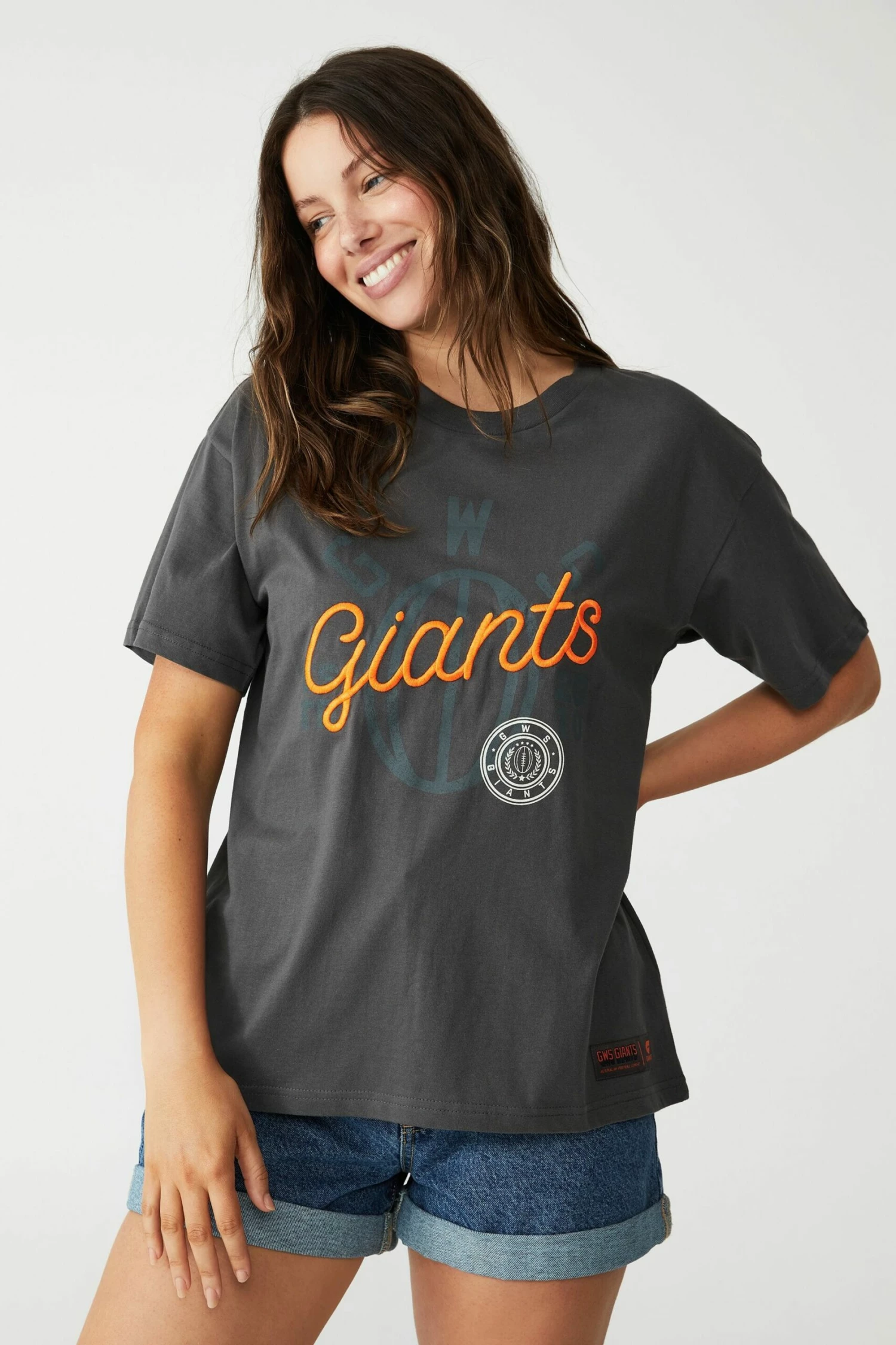 Afl Womens Embroidered Script Tee COLLINGWOOD 10 Afl Womens Embroidered Script Tee COLLINGWOOD - Image 10