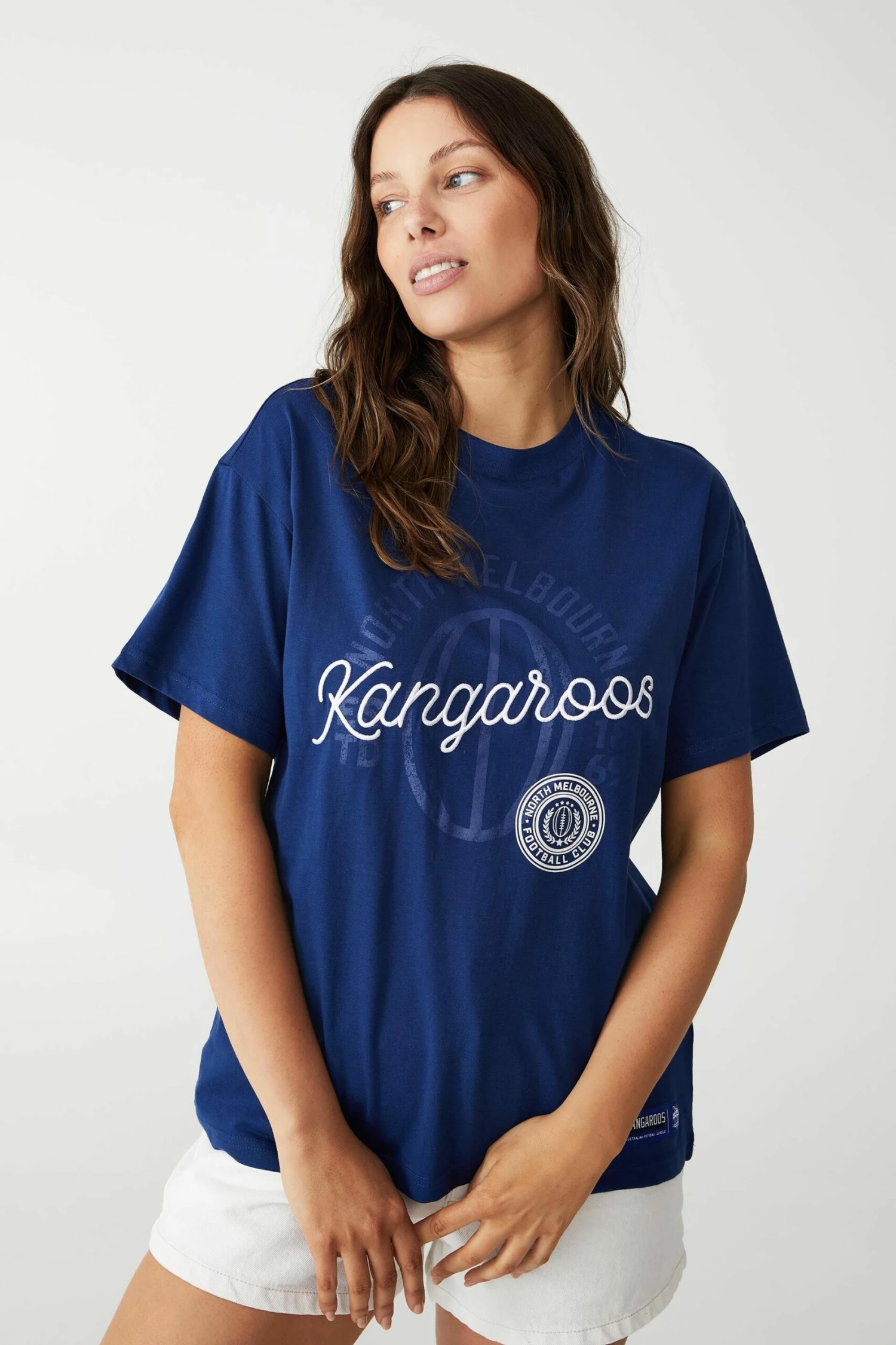 Afl Womens Embroidered Script Tee COLLINGWOOD 7 Afl Womens Embroidered Script Tee COLLINGWOOD - Image 7