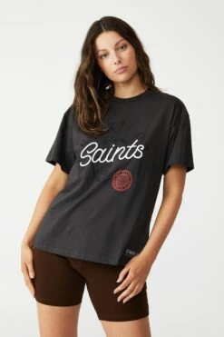 Afl Womens Embroidered Script Tee COLLINGWOOD 24 Afl Womens Embroidered Script Tee COLLINGWOOD -Mens Clothing Store 9630389 15 2